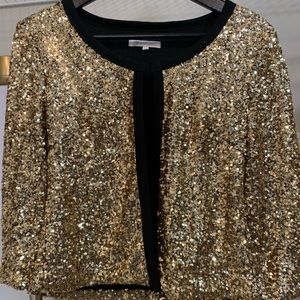 Sequin cropped jacket